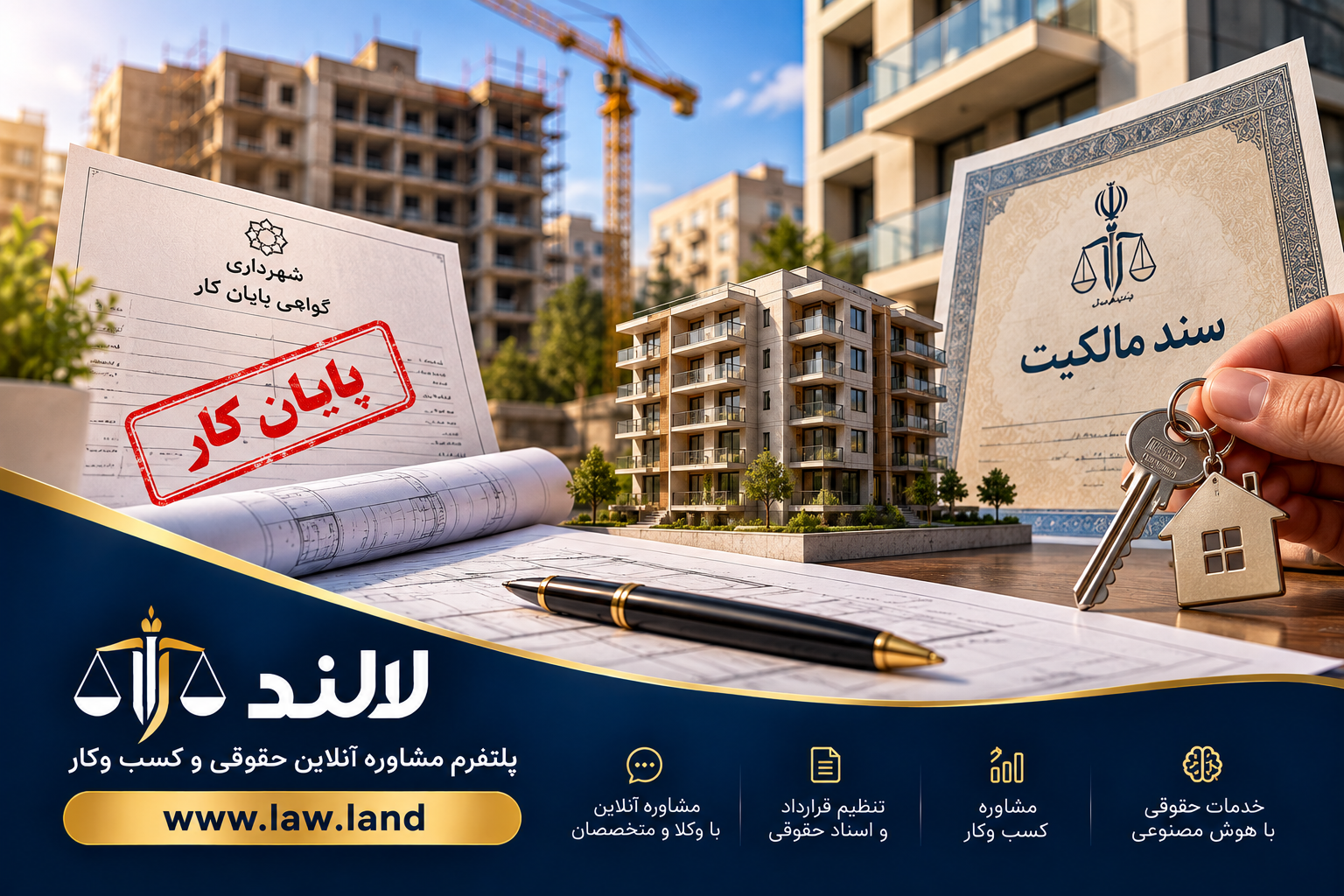 شرایط و مراحل قانونی گرفتن سند آپارتمان بدون پایانکار در سال ۱۴۰۵