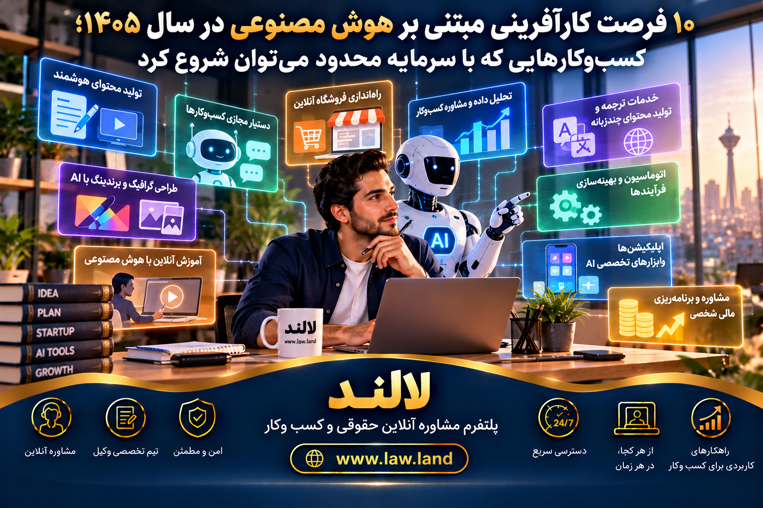 ۱۰ فرصت کارآفرینی مبتنی بر هوش مصنوعی در سال ۱۴۰۵