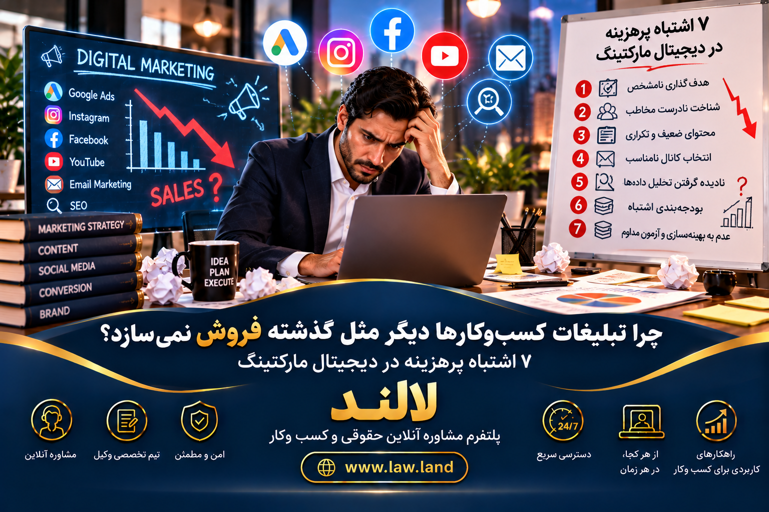 ۷ اشتباه پرهزینه در دیجیتال مارکتینگ